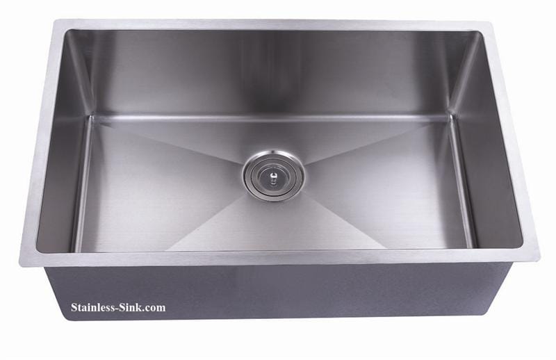 32" Single Bowl Undermount Stainless Steel Kitchen Sink: BEL-3220-DOM (16 gauge)