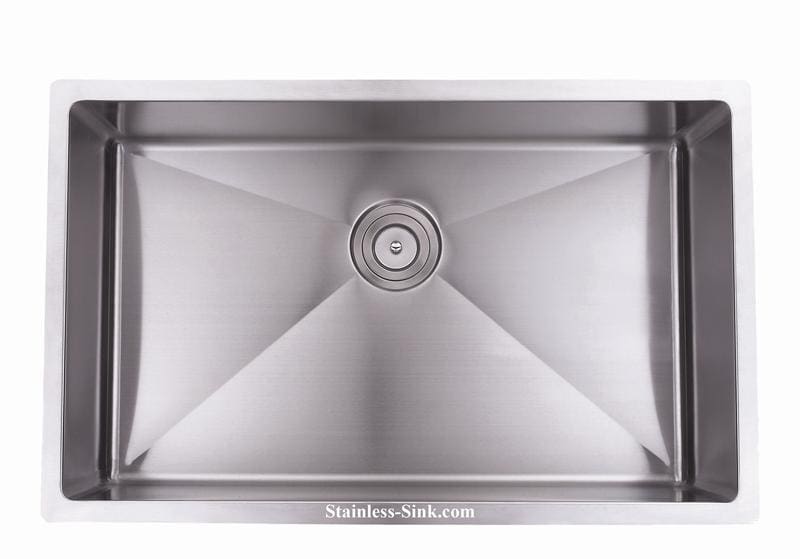 32" Single Bowl Undermount Stainless Steel Kitchen Sink: BEL-3220-DOM (16 gauge) - Image 2