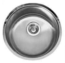 17" Ellis Round Undermount Stainless Steel Single Bowl Kitchen, Bar, Prep Sink 18 Gauge EL-0905