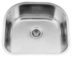 24" Ellis Undermount Stainless Steel Single Bowl Kitchen, Bar, Prep Sink 16 Gauge EL-4405