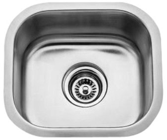 15" Ellis Undermount Stainless Steel Small Single Bowl Kitchen, Bar, Prep Sink 16 Gauge EL-0705R