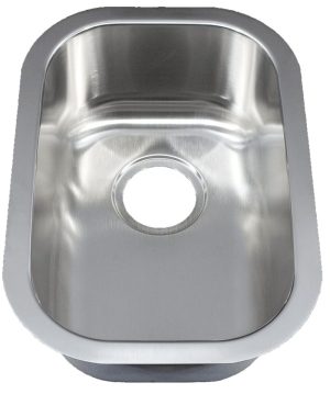 12" Ellis Undermount Stainless Steel Small Single Bowl Sink 18 Gauge EL-1218