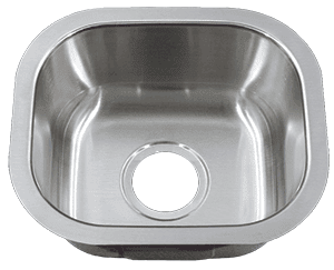 15" Ellis Undermount Stainless Steel Small Single Bowl Sink 18 Gauge EL-1513