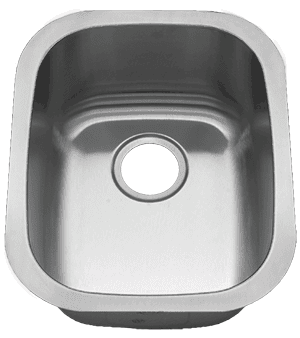 15" Ellis Undermount Stainless Steel Small Single Bowl Sink 18 Gauge EL-1518