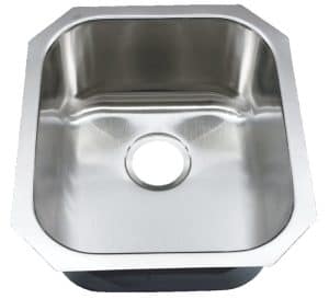16" Ellis Undermount Stainless Steel Small Single Bowl Sink 18 Gauge EL-1618