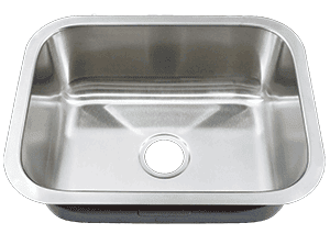 23" Ellis Undermount Stainless Steel Small Single Bowl Sink 18 Gauge EL-2318