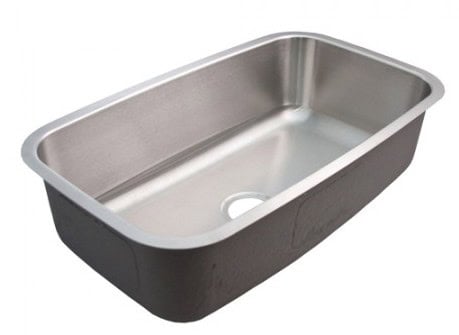 31" Ellis Undermount Stainless Steel Large Single Bowl Sink 9" depth 16 Gauge EL-V006 - Image 2