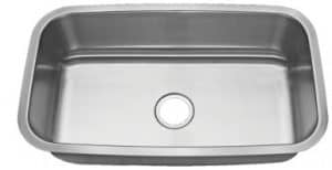 31" Ellis Undermount Stainless Steel Large Single Bowl Sink 9" depth 16 Gauge EL-V006