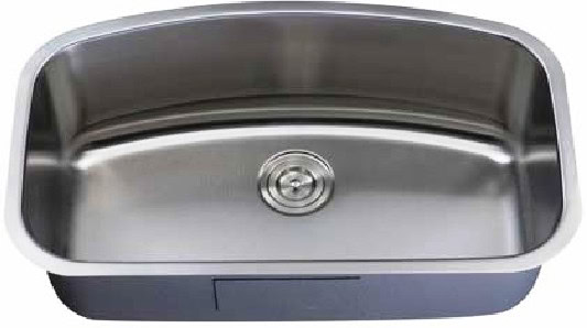 31" Italia Large Undermount Stainless Steel Single Bowl Kitchen Sink IT-200-LM with FREE ACCESSORIES