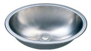 18" Italia OvalTop-Mount or Undermount Stainless Steel Bathroom Vanity Sink IT-SV-13