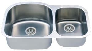 34" Italia Undermount Stainless Steel Double Bowl Kitchen Sink IT-100 with FREE ACCESSORIES