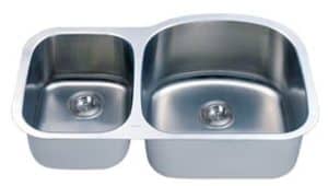 34" Italia Undermount Stainless Steel Double Bowl Kitchen Sink IT-100D with FREE ACCESSORIES