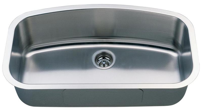 34" Italia Large Undermount Stainless Steel Single Bowl Kitchen Sink IT-200-L with FREE ACCESSORIES