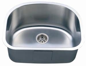 24" Italia Undermount Stainless Steel Single Bowl Kitchen, Bar, Prep Sink 16 gauge IT-800M with FREE ACCESSORIES