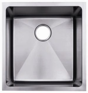 19" Near-Zero Radius Undermount Stainless Steel Single Bowl Kitchen, Bar, Prep Sink 15 gauge NZR-1920