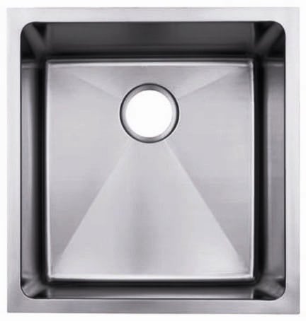 19" Near-Zero Radius Undermount Stainless Steel Single Bowl Kitchen, Bar, Prep Sink 15 gauge NZR-1920