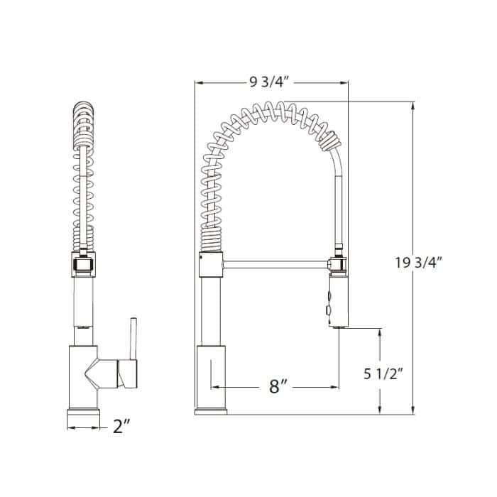 Huntington Brass  19 " Tall Rexford II Kitchen Faucet K18243 - Image 2
