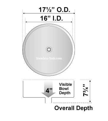Sienna white vessel sink - bathroom porcelain china top mount SIE-426-DOM - Image 3