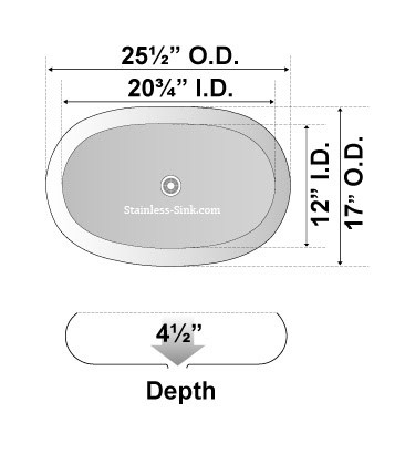 Sienna white vessel sink - bathroom porcelain china top mount SIE-485-DOM - Image 3