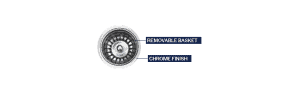 Strainer Basket Chrome 3 1/2"
