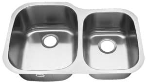 31" Ellis 60/40 Undermount Stainless Steel Double Bowl Kitchen Sink 16 Gauge EL-V002