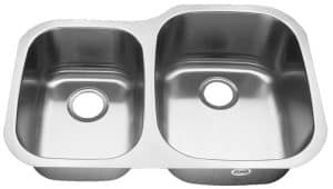 31" Ellis 40/60 Undermount Stainless Steel Double Bowl Kitchen Sink 16 Gauge EL-V002-R