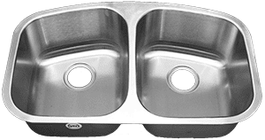 31" Ellis 50/50 Undermount Stainless Steel Double Bowl Kitchen Sink 16 Gauge EL-V550