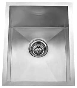 15" Zero Radius Undermount Stainless Steel Single Bowl Sink ZR1520
