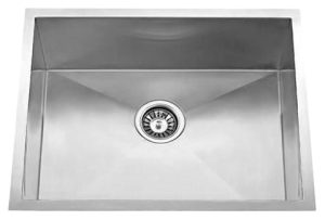 23" Zero Radius Undermount Stainless Steel Single Bowl Sink 15 Gauge ZR-2318