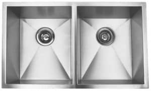 37" Zero Radius Undermount Stainless Steel Double Bowl Kitchen Sink 15 Gauge ZR-3720