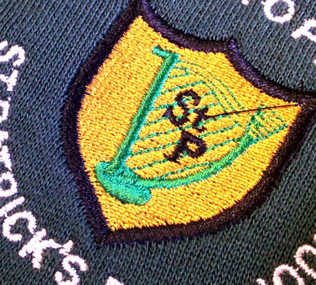 St Patrick's Embroidered Badge