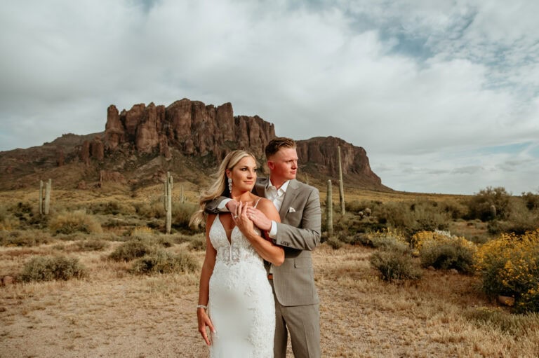 Brittany & Brent’s Intimate Lost Dutchman State Park Wedding