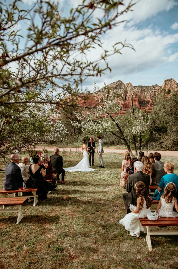 Wedding ceremony at Sedona Heritage Museum