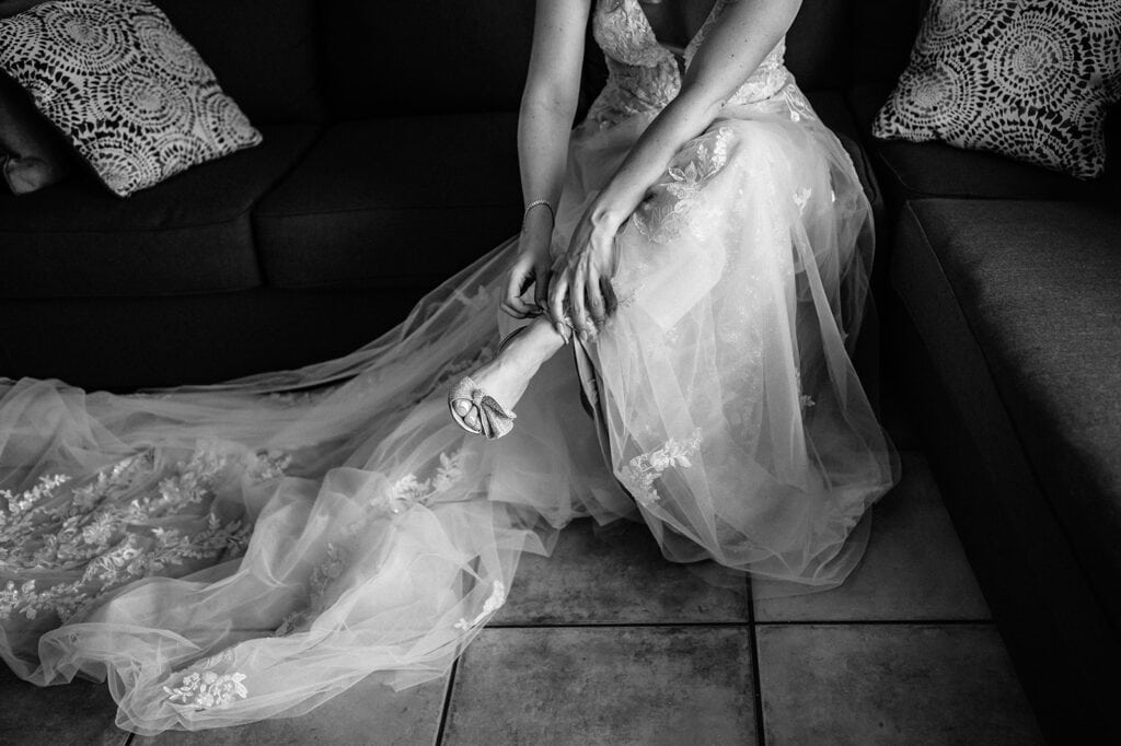 Getting ready at the Red Agave Resort Wedding Venue in Sedona, Arizona