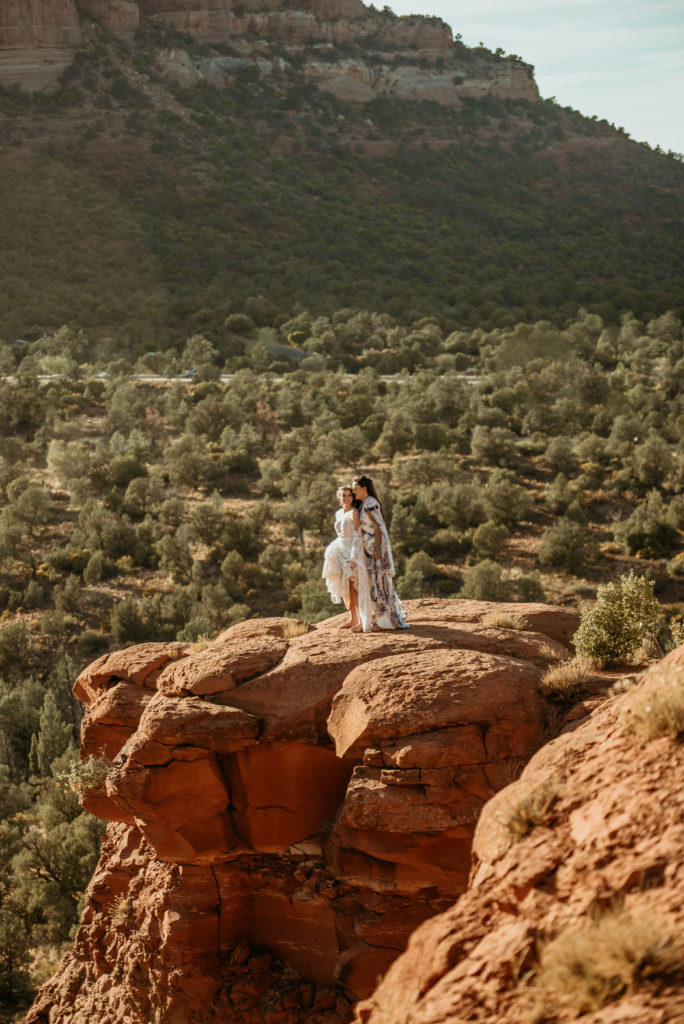 Incredible red rock views during Sedona elopement