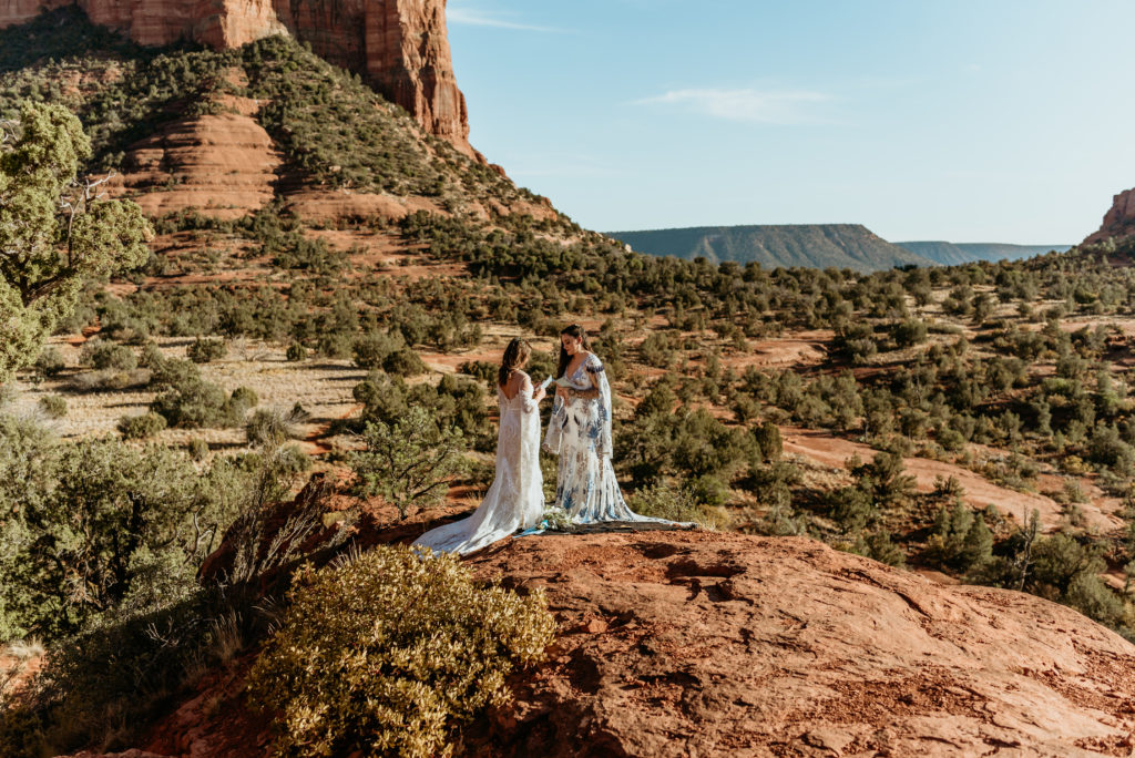 Incredible red rock views during Sedona elopment