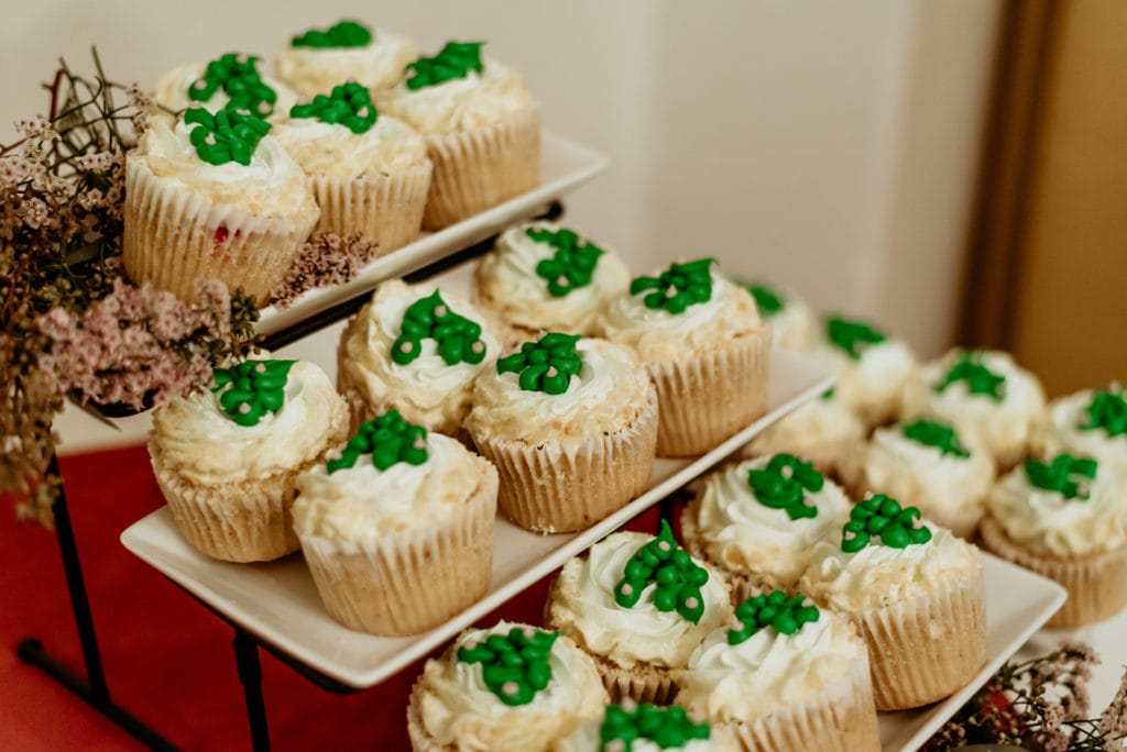 Cupcakes with saguaro decorative frosting