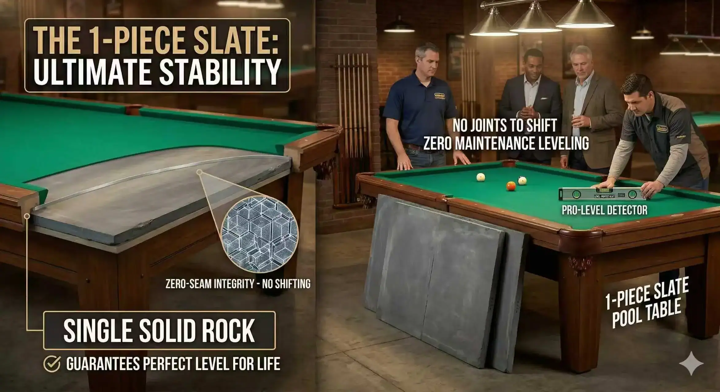 What is better, a 1 piece or 3 piece slate pool table? - Superpower ...