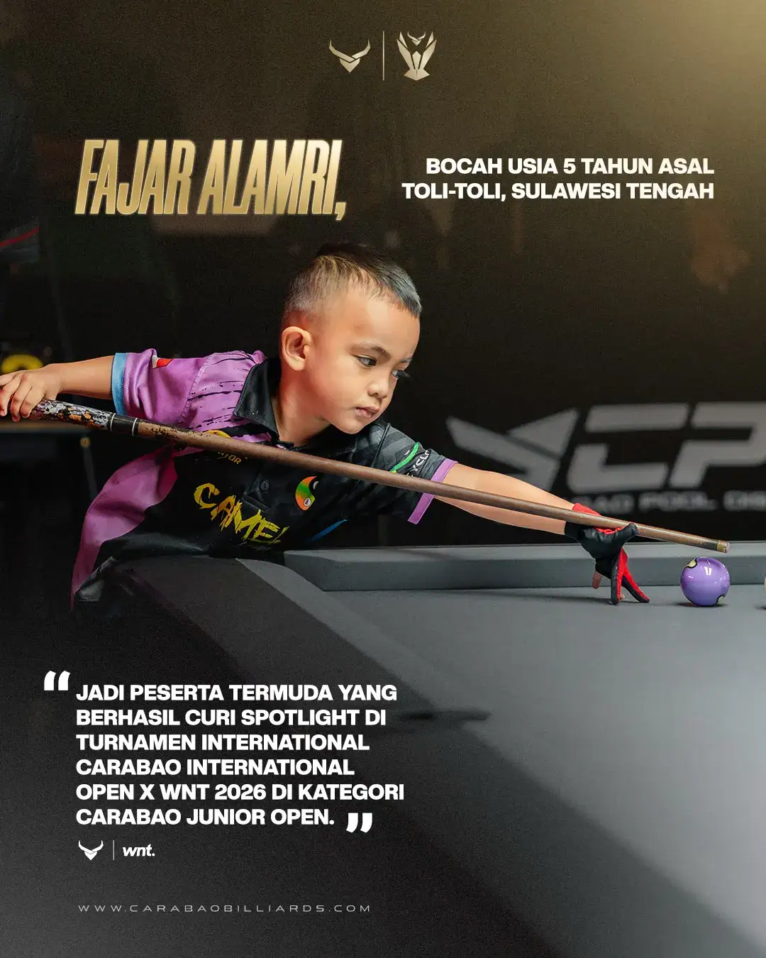 5-Year-Old Fajar Alamri Competes in World Nineball Tour (WNT) Indonesia ...