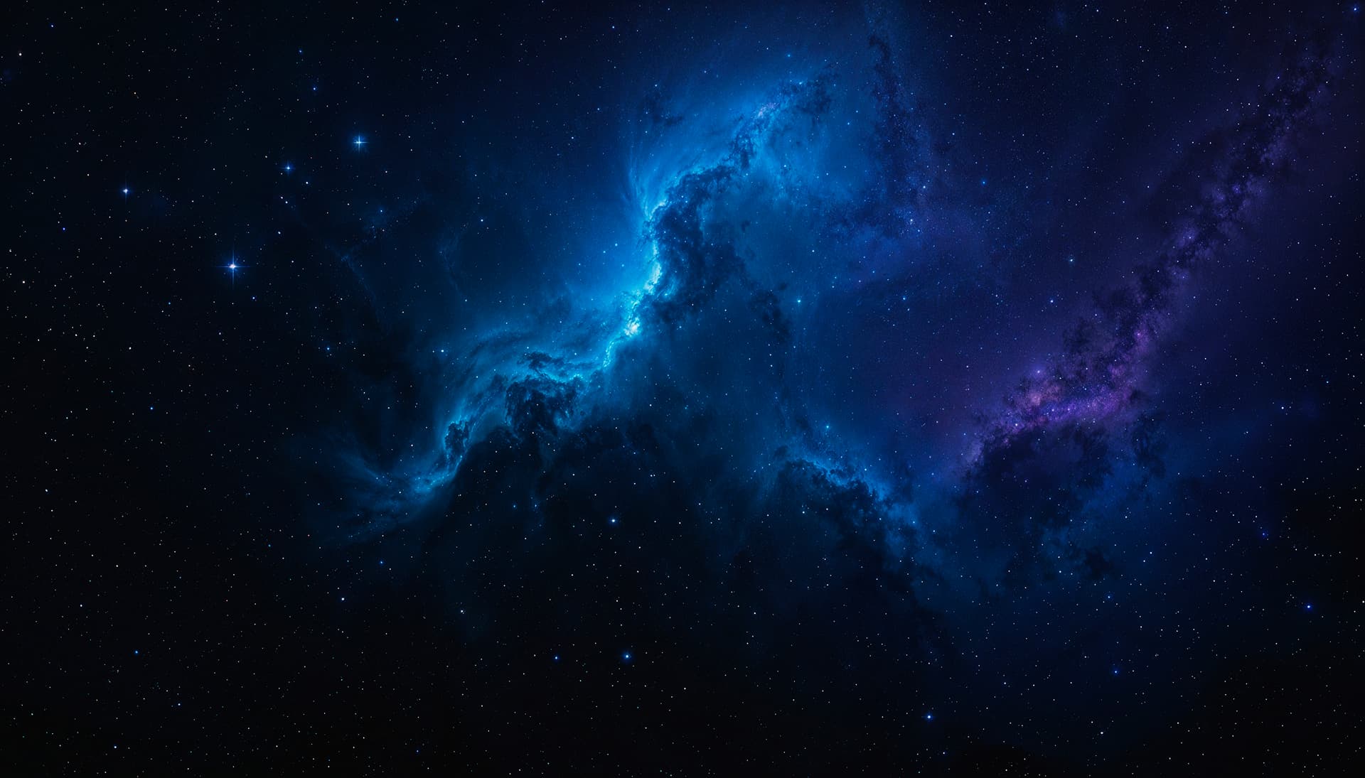 Vibrant cosmic nebula background representing digital marketing insights and creative business growth.