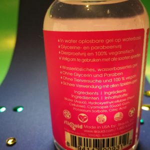 Vier soorten sliquid glijmiddel