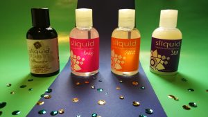 Vier soorten sliquid glijmiddel