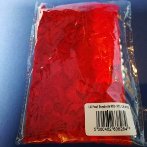 Lovehoney red crotchless pearl shorts