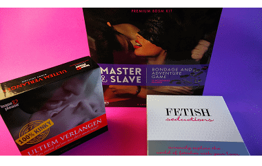 Tess tesst: Drie kinky spellen: Ultiem Verlangen 100% kinky, Fetish Verleidingen en Master & Slave