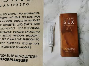 Bijoux indiscrets slow sex: anal play gel, full body solid perfume en clitoral balm