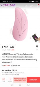 Screenshot van aliexpress met de toy die precies op de l'eve lijkt