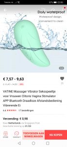Screenshot van aliexpress met de toy die precies op de l'eve lijkt