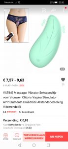 Screenshot van aliexpress met de toy die precies op de l'eve lijkt