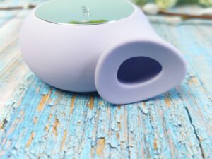 Close-up van het tuutje van de lelo sila