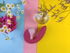 De satisfyer supernova gebogen in het eerste standje.